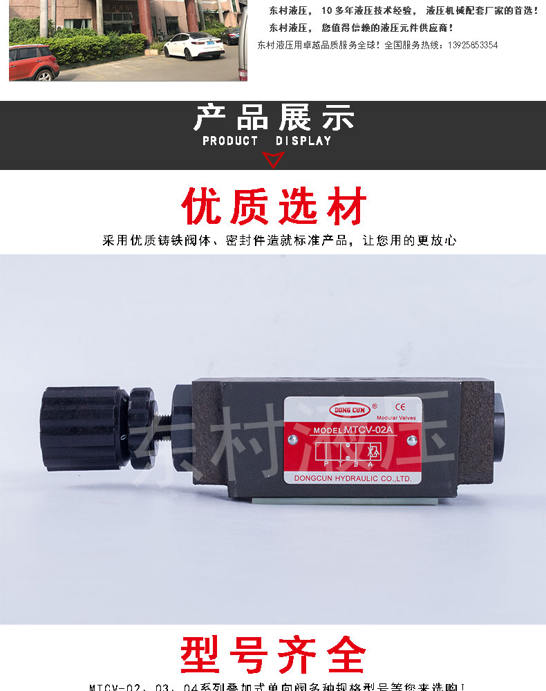叠加式节流阀